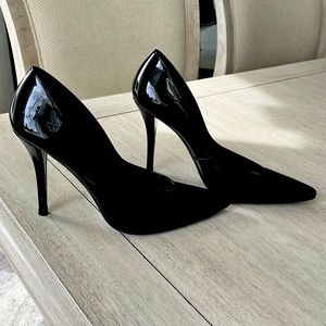 Stuart Weitzman women’s heels pumps size 7.5 Black Made in Spain